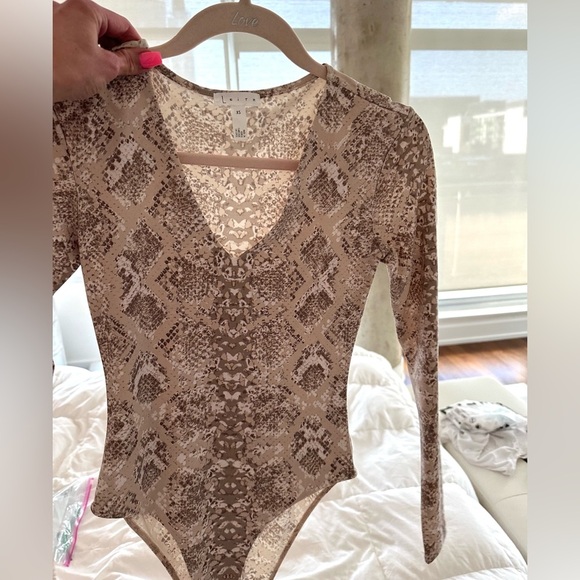 Leith Python print Bodysuit sz XS - Picture 3 of 7